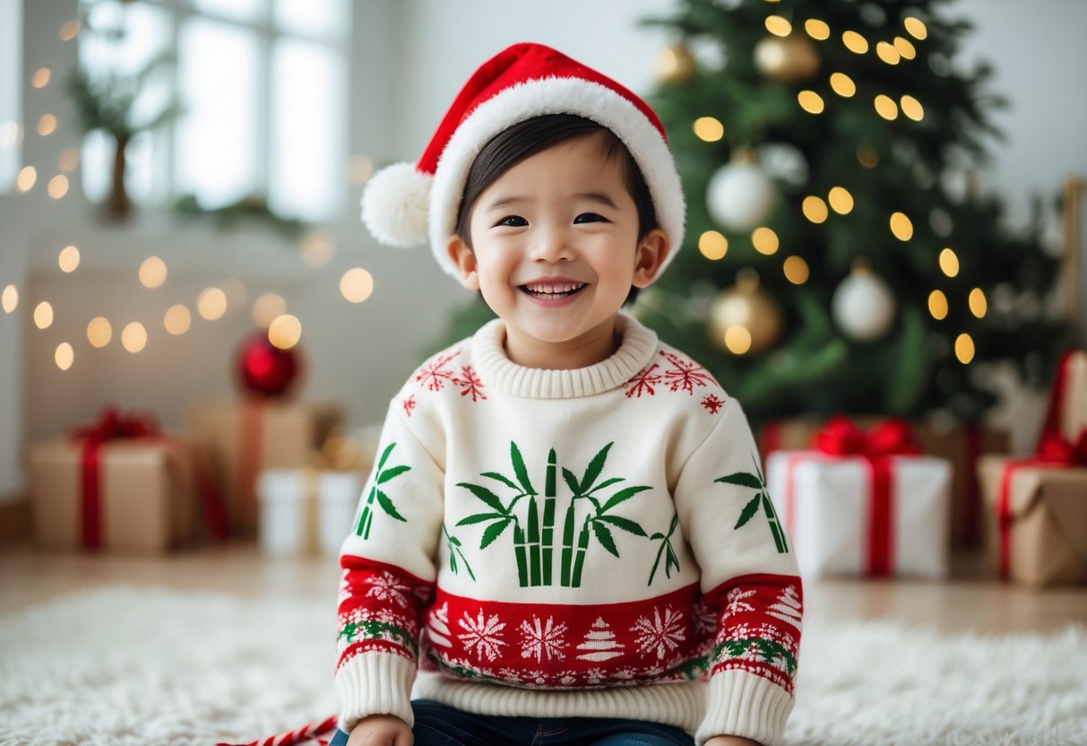 Saadan vaelger du den perfekte julesweater til boern med bambusplanter